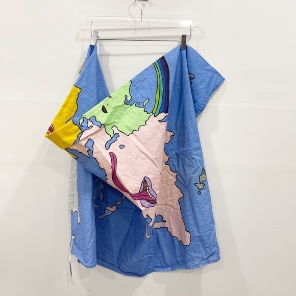 Kimsworld x Urban Outfitters Home World Map Tapestry New - Picture 8 of 8